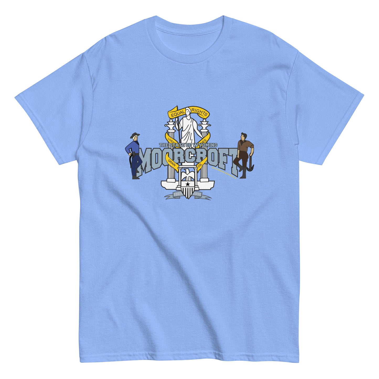 Moorcroft t-shirt, Wyoming T-shirt, Comancha Graphics,