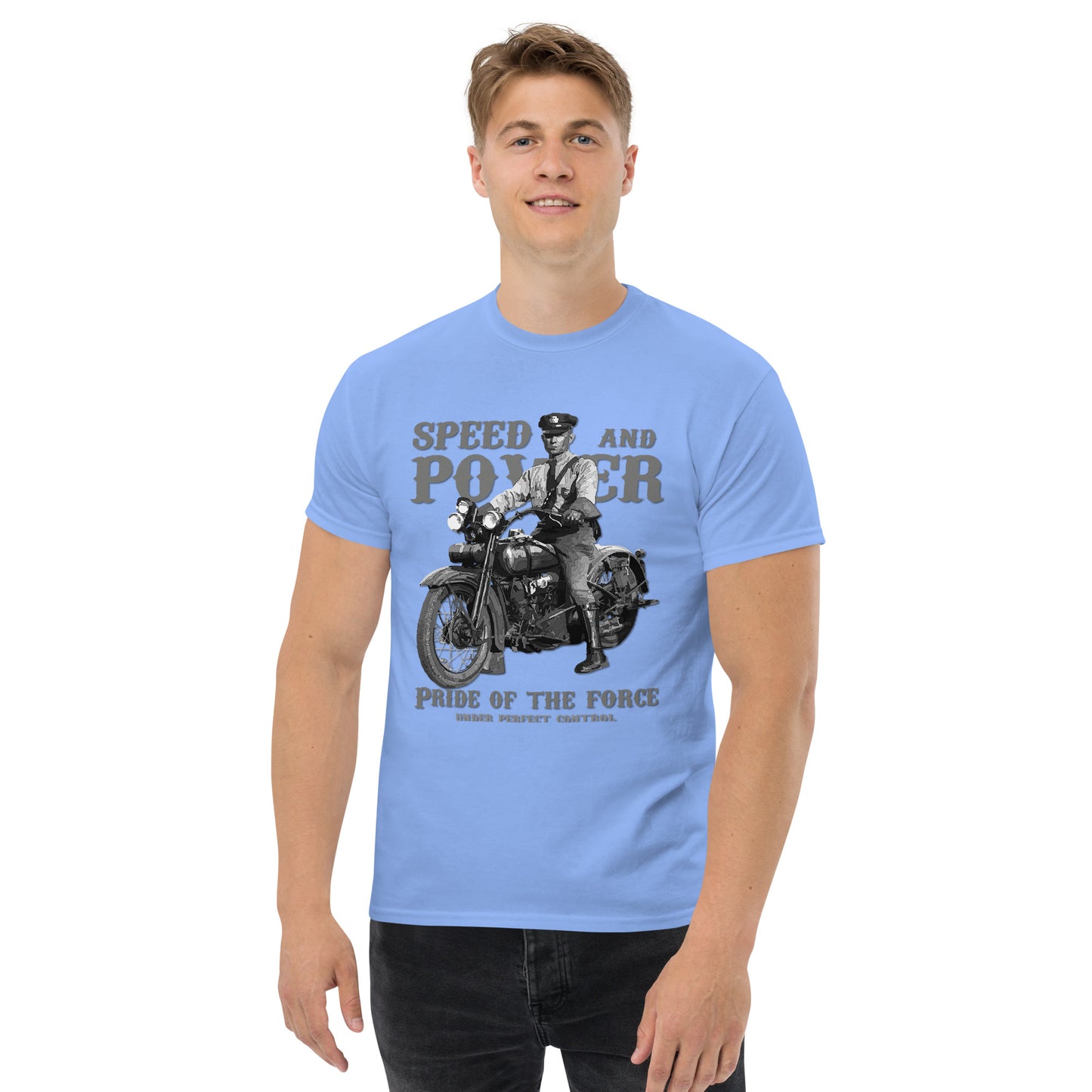 Motorcycle Speed & Power tee, Speed & Power tee, Motorcycles t-shirt,Vintage motorcycle t-shirt,comancha Graphics Tee,T-shirt store,