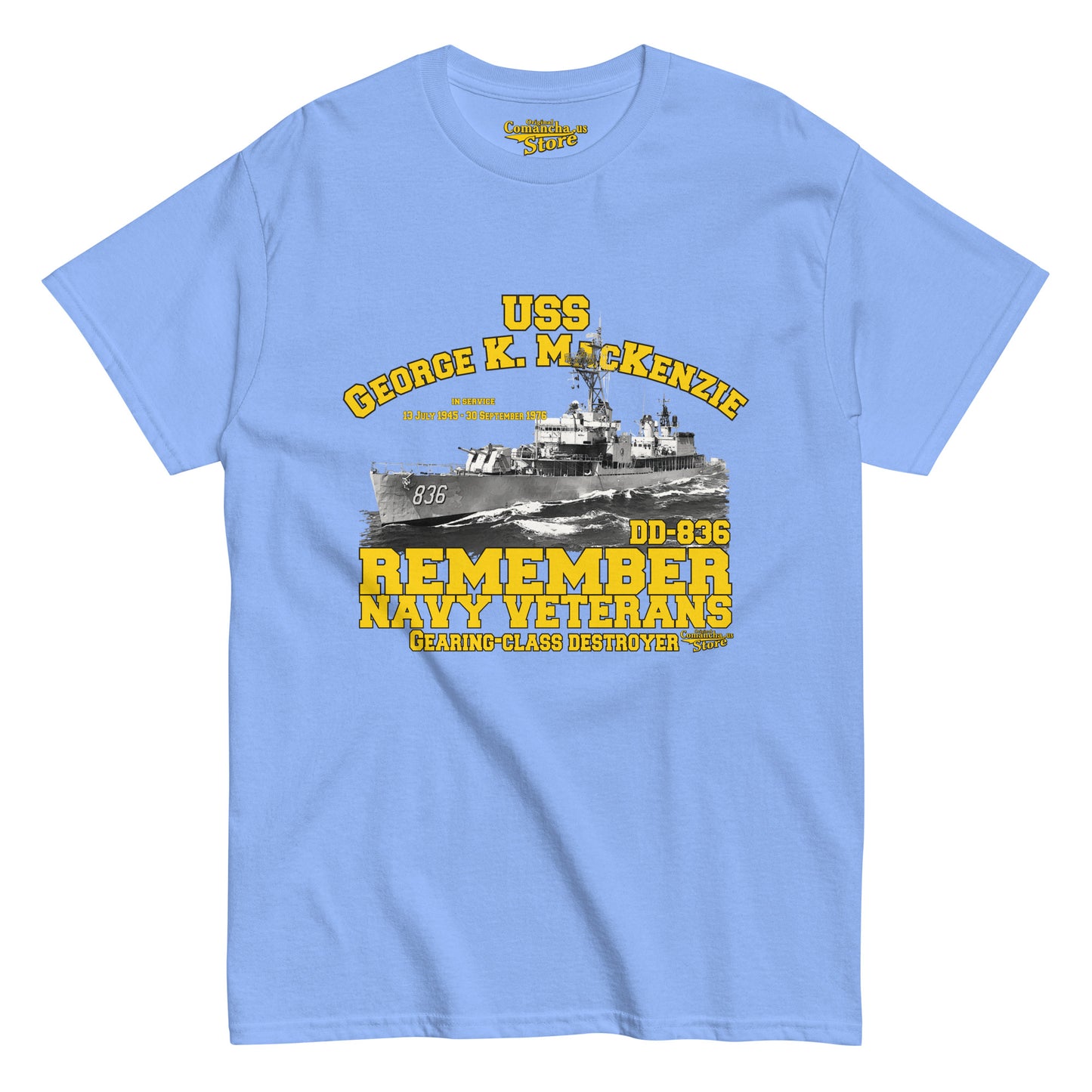 USS George K MacKenzie DD-836 t-shirt