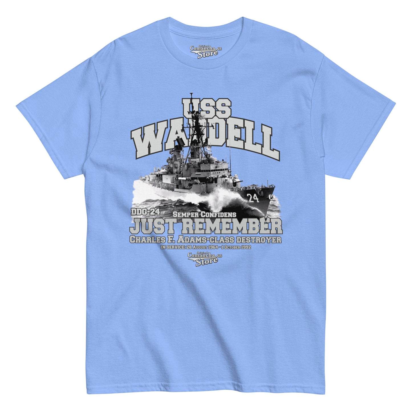 USS Waddell DDG-24 t-shirt