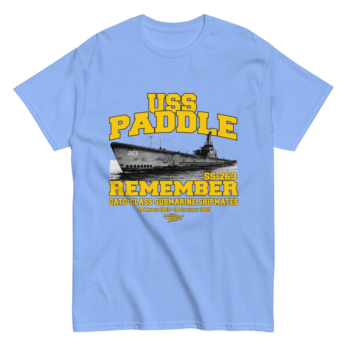 USS Paddle SS-263 Submarine t-shirt