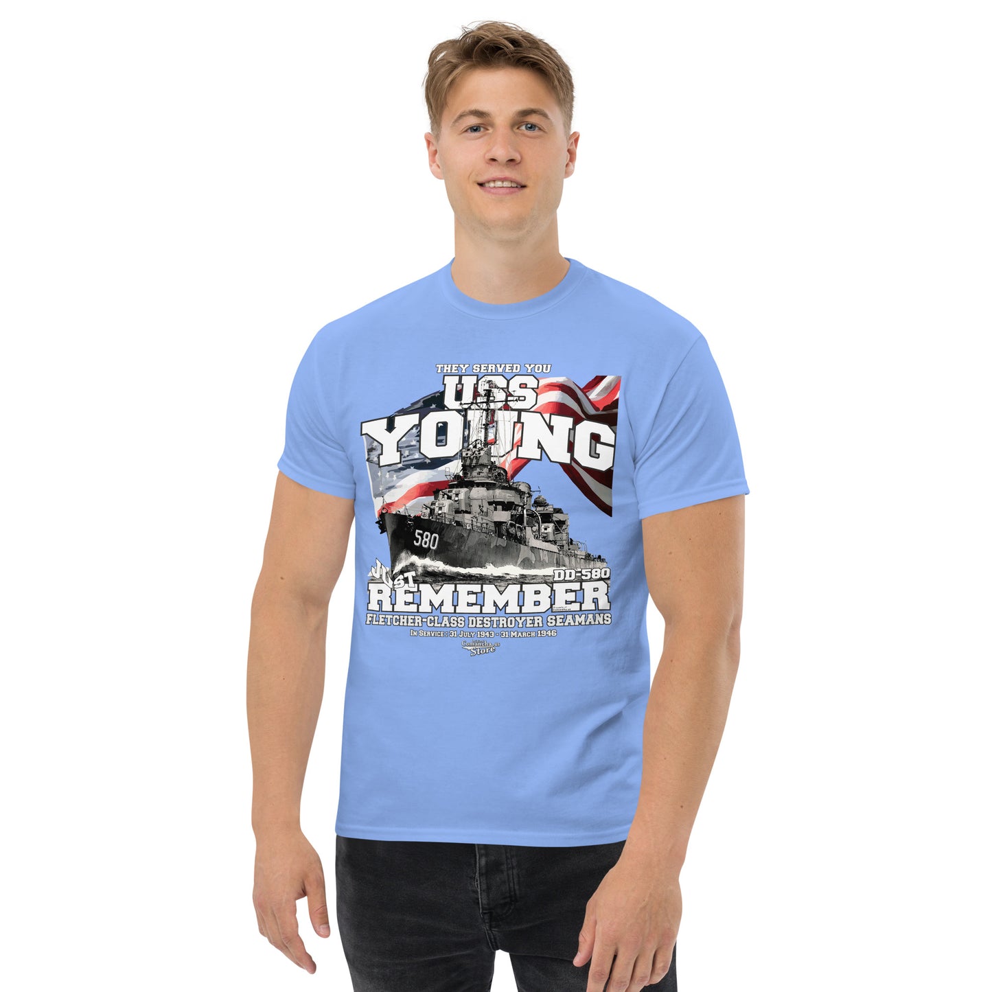 USS Young DD-580 destroyer t-shirt