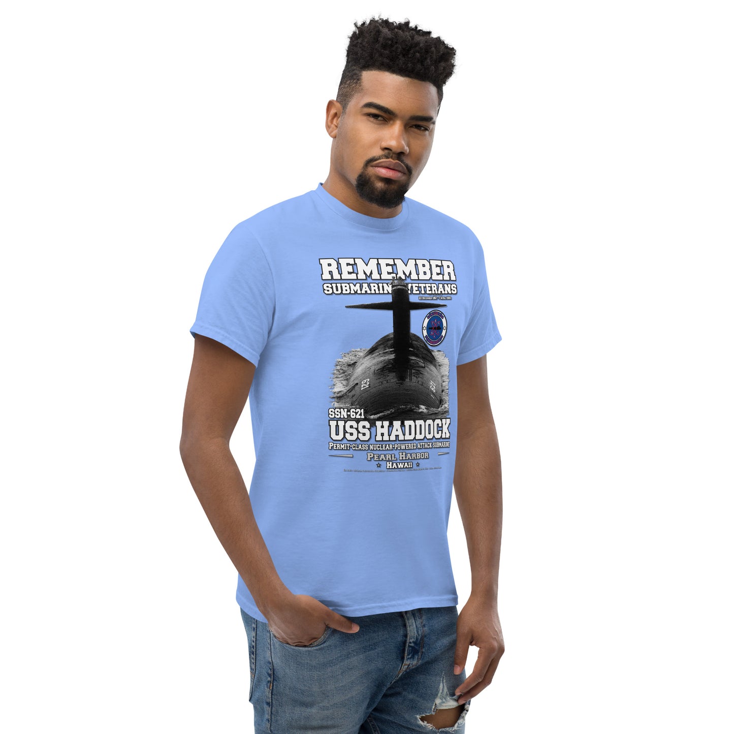 USS HADDOCK SSN-621 tee,USS HADDOCK SSN-621 Submarine Veterans Classic T-shirt,