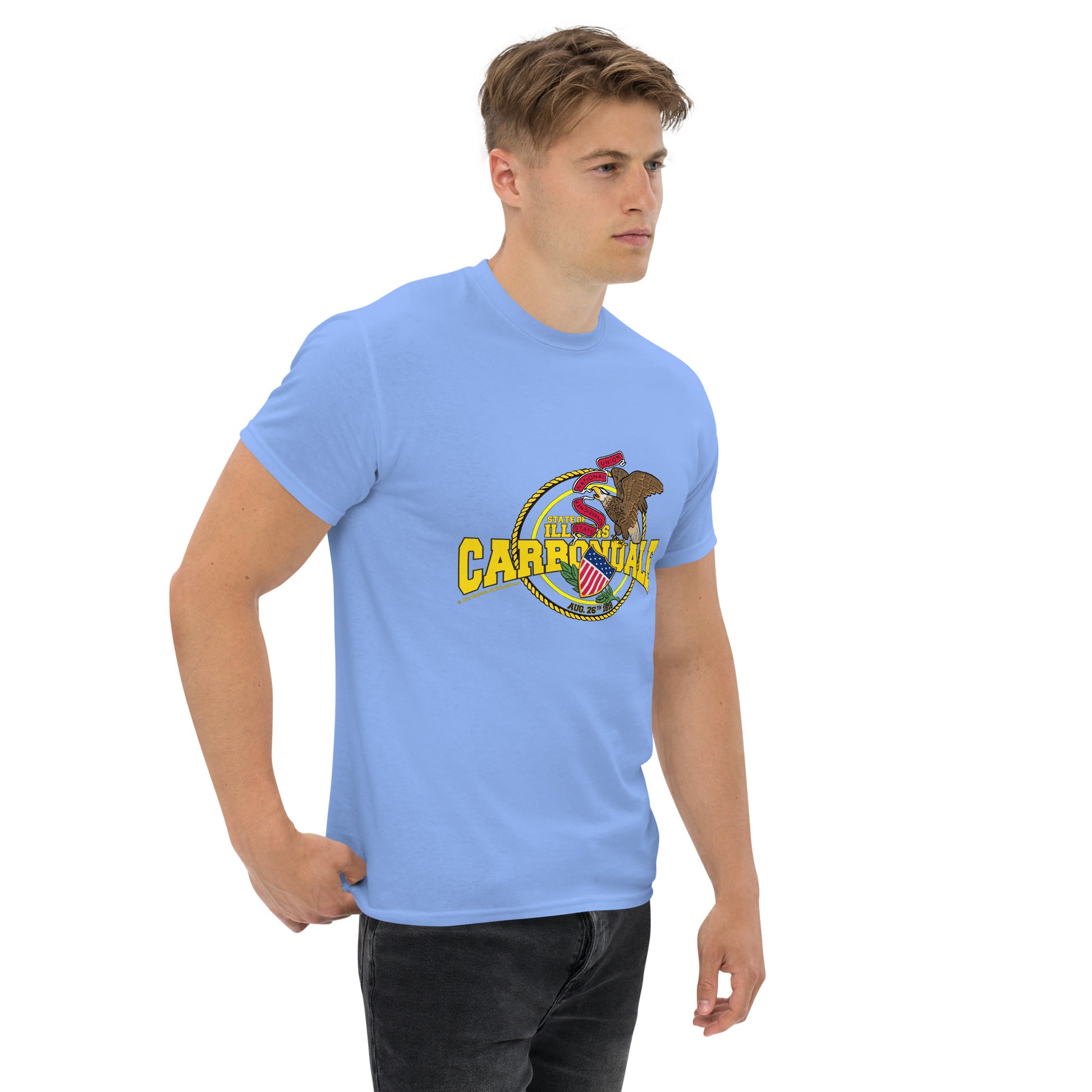 Carbondale t-shirt, Illinois state t-shirt,Illinois T-shirt, Comancha Graphics,