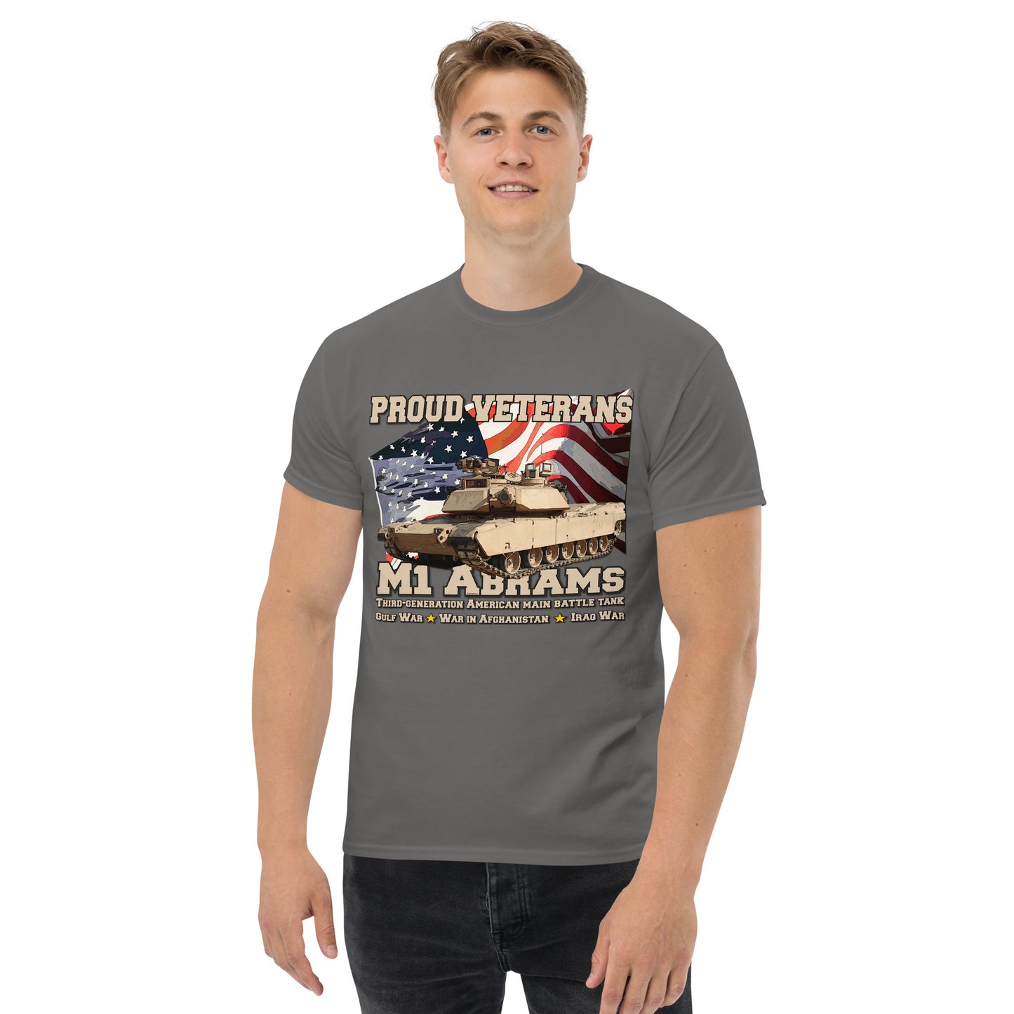 M1 Abrams Tank Proud Veterans t-shirt