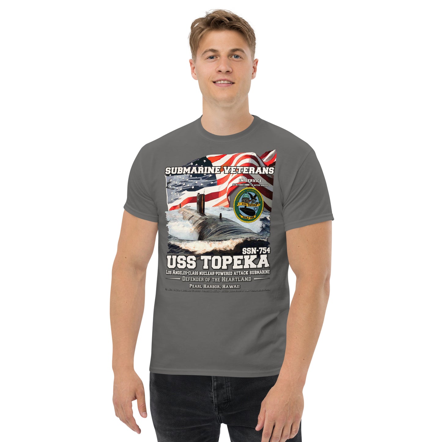 USS TOPEKA SSN-754 Attack Submarine T-shirt