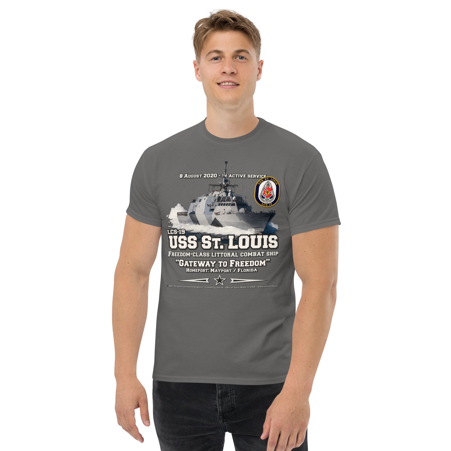 USS ST. LOUIS LCS-19 Littoral Combat Ship t-shirt