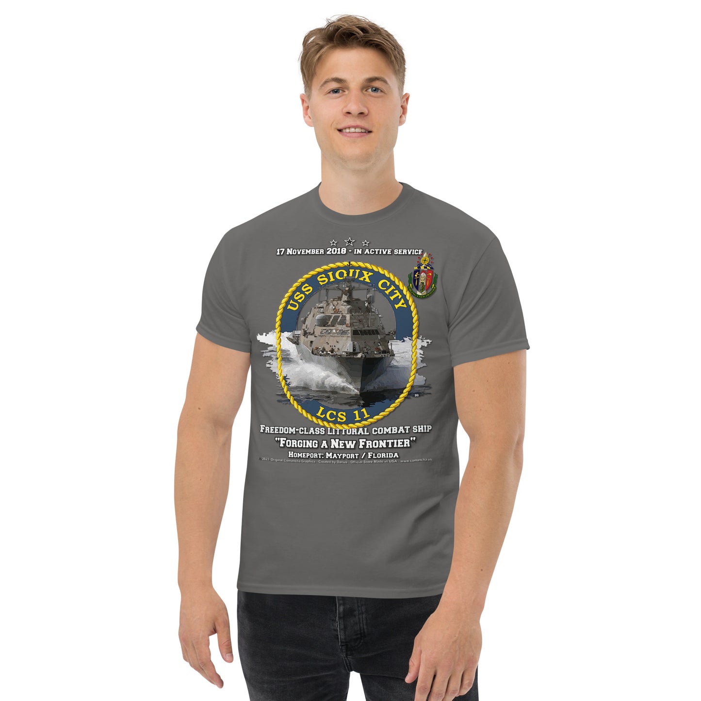 USS SIOUX CITY LCS-11 Shipmates T-shirt