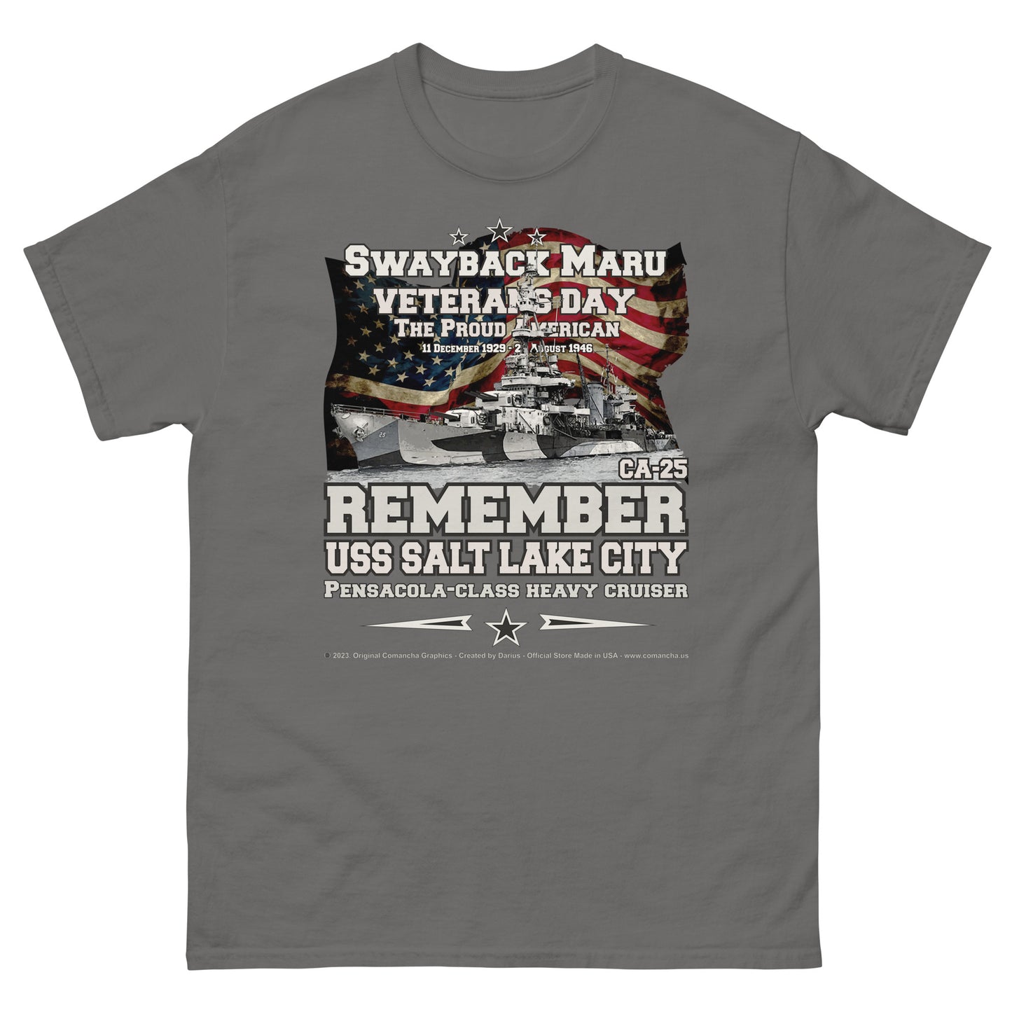 USS SALT LAKE CITY SSN-716 Heavy Cruiser t-shirt