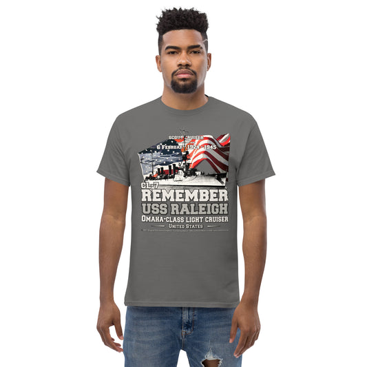 USS RALEIGH CL-7 Light Cruiser Veterans Classic T-Shirt, Comancha Navy Veterans T-Shirts,
