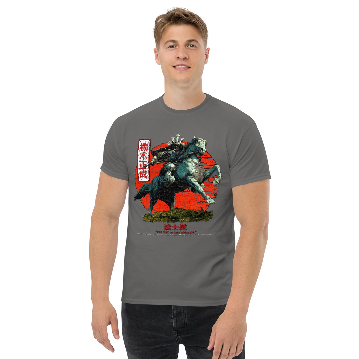 Samurai Kusunoki Masahige T-shirt, Japanese Tradition T-Shirt, Comancha T-shirts,