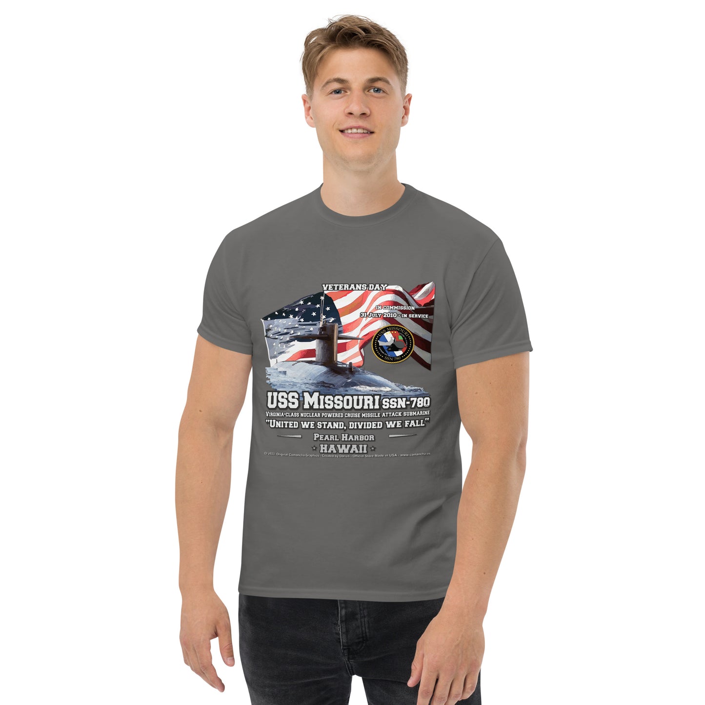 USS MISSOURI SSN-780 Submarine T-Shirt