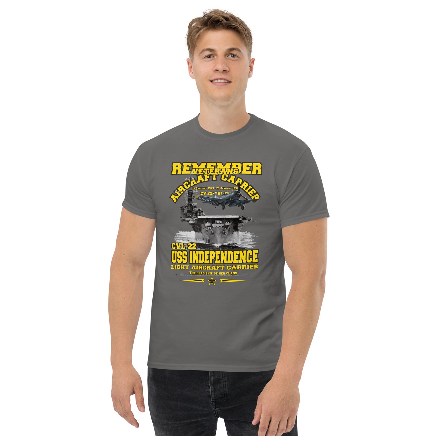 USS INDEPENDENCE CVL-22 Aircraft Carrier T-shirt