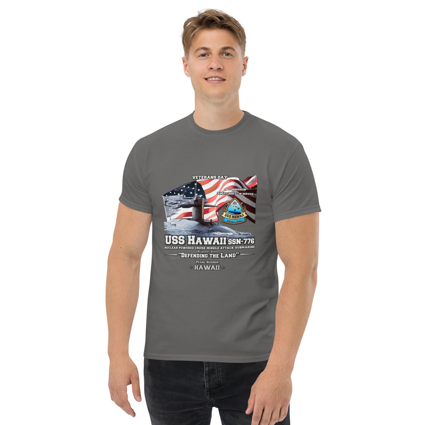 USS HAWAII SSN-776 t-shirt, Submarine t-shirt,Veterans Classic T-Shirt, Comancha store tee, USS HAWAII SSN-776 Submarine Veterans Classic T-Shirt, Comancha store,
