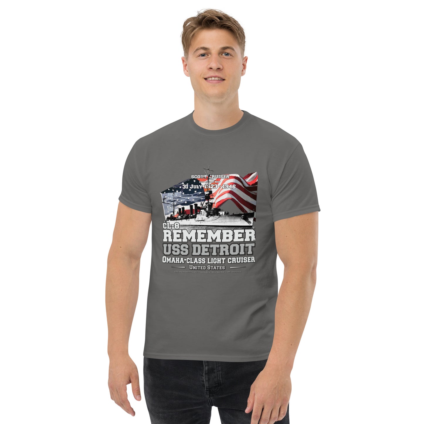 USS DETROIT CL-8 Shipmates t-shirt