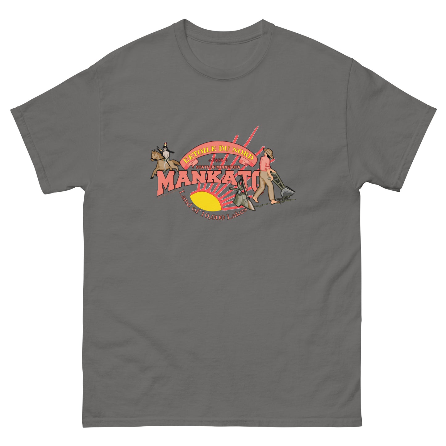 Mankato t-shirt,Minnesota T-shirt, Comancha Graphics,