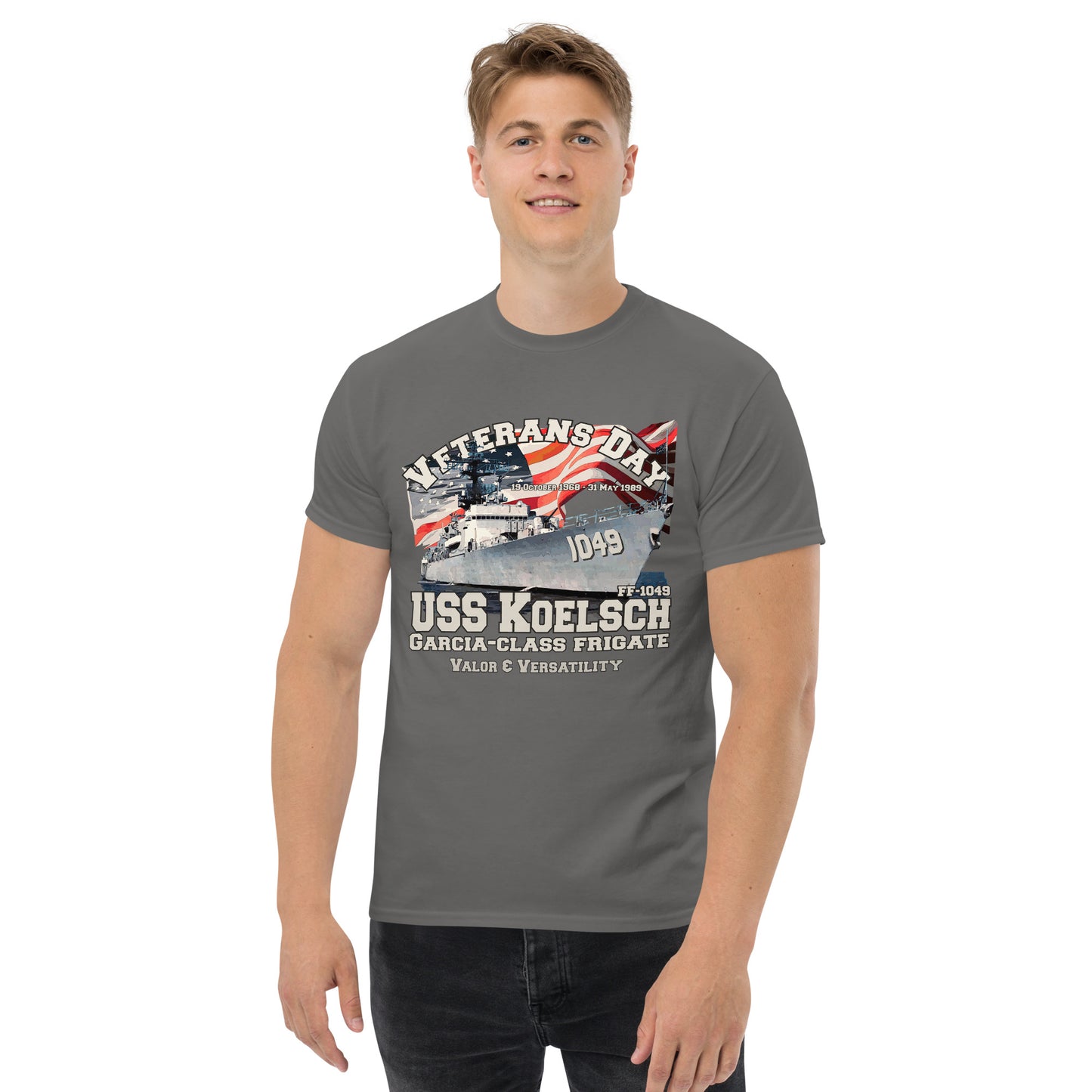 USS KOELACH tee,FF-1049 tee, uss Frigate Veterans T-shirt,USS KOELACH t-shirt, FF-1049 Frigate Veterans T-shirt,