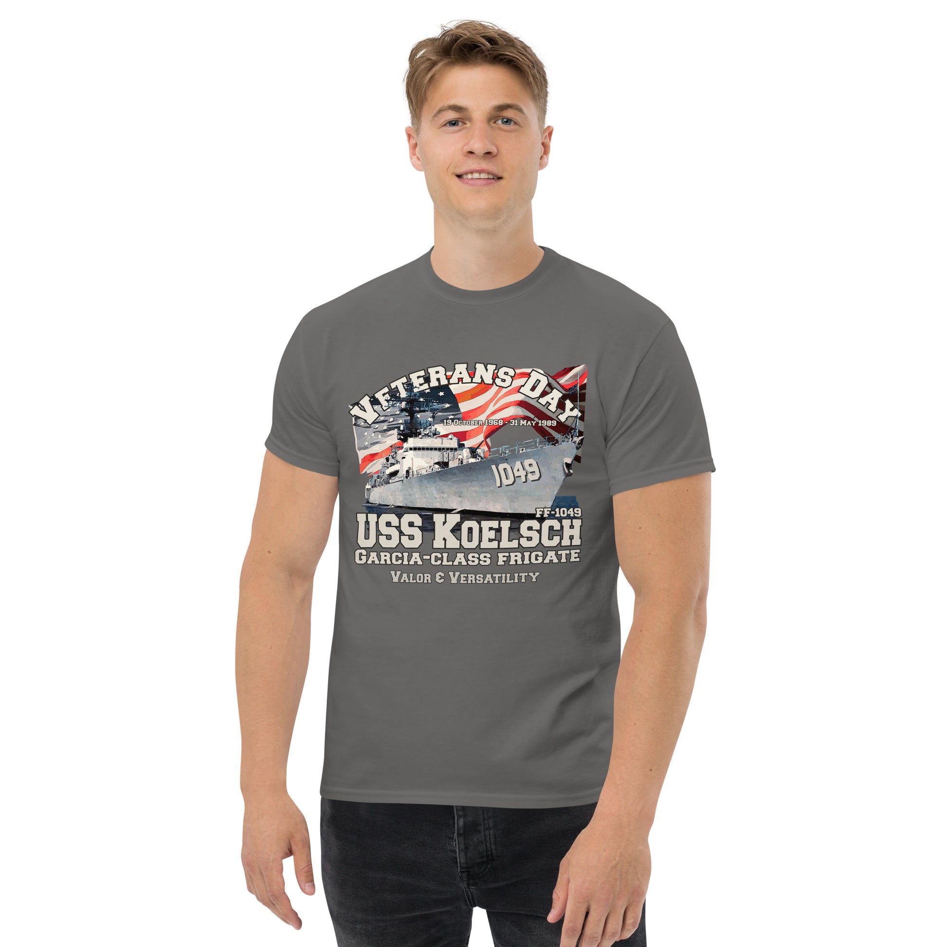 USS KOELACH tee,FF-1049 tee, uss Frigate Veterans T-shirt,USS KOELACH t-shirt, FF-1049 Frigate Veterans T-shirt,