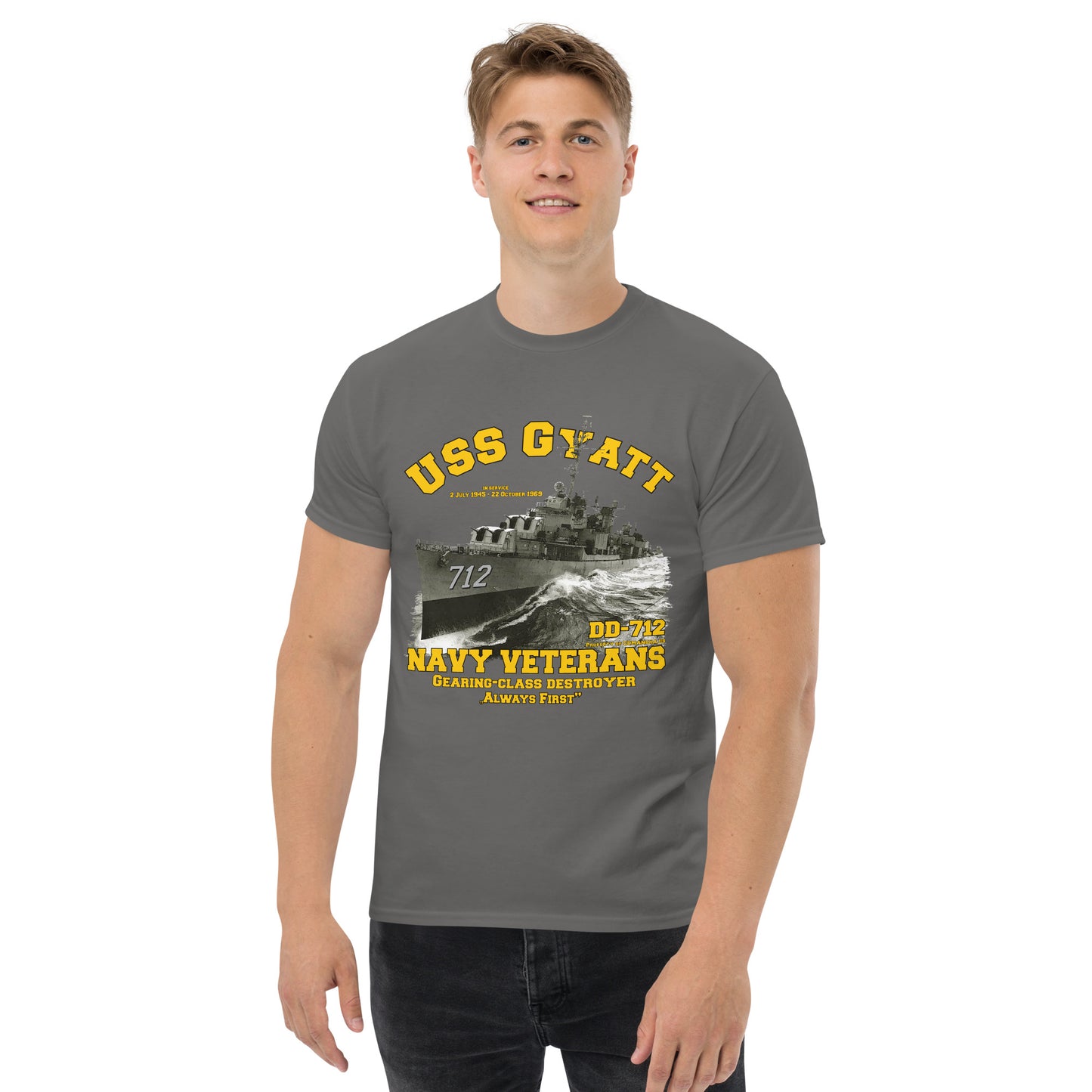 USS GYATT DD-712 Destroyer T-shirt