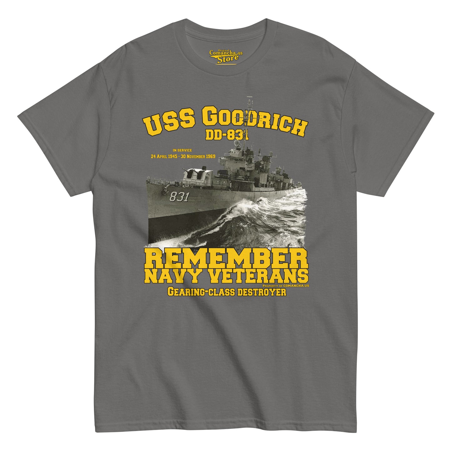 USS Goodrich DD-831 Destroyer tee