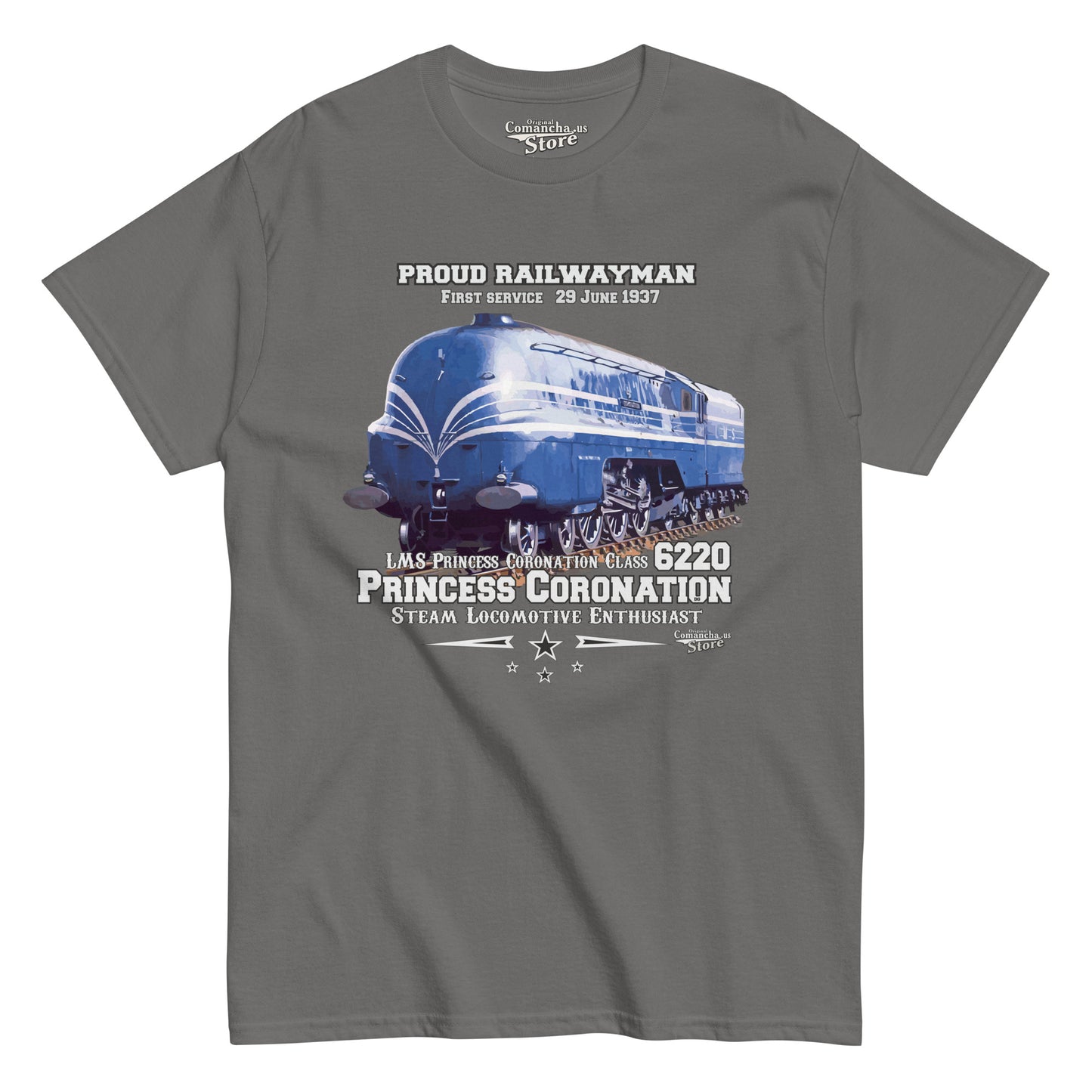 LMS Coronation Class No. 6220 t-shirt