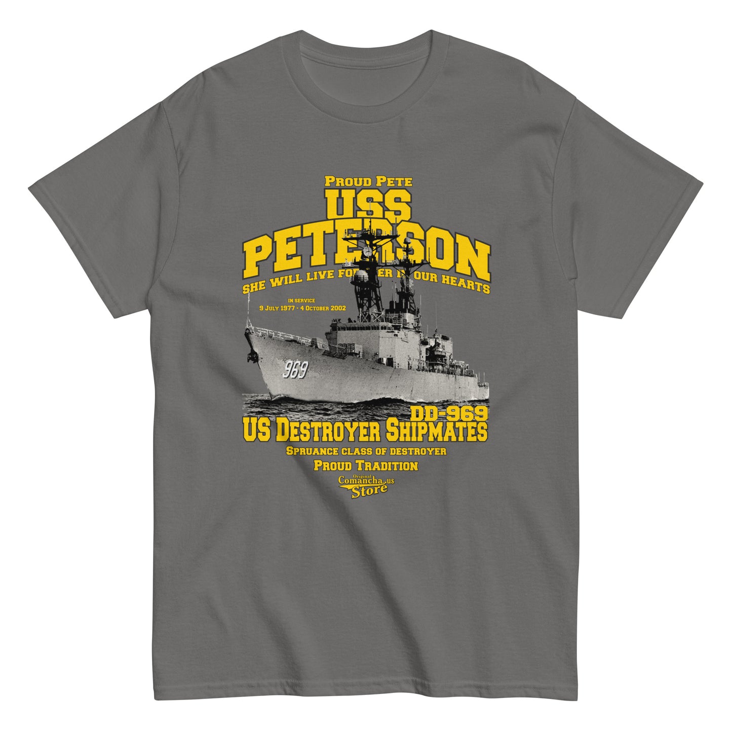 USS Peterson DD-969 t-shirt