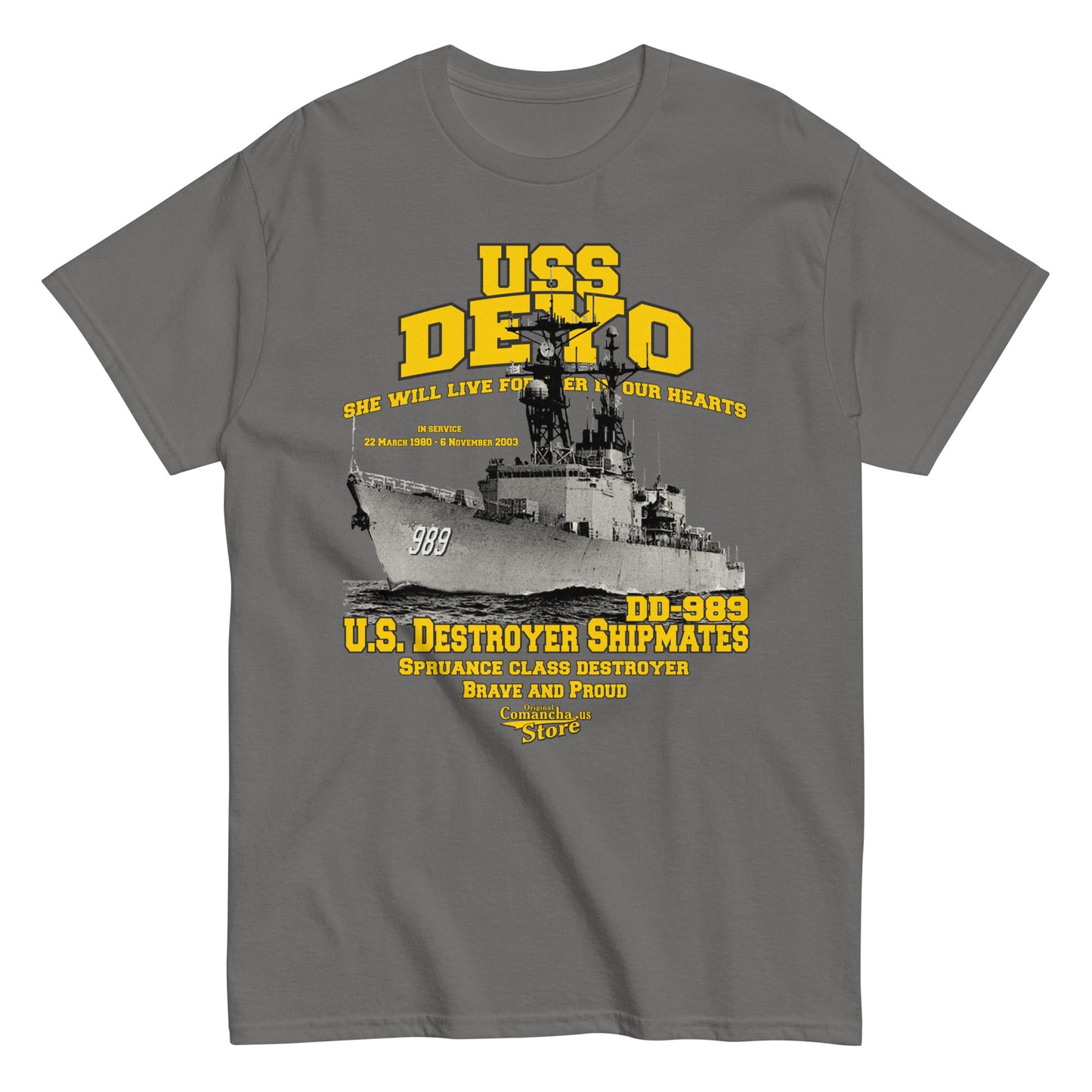 USS Deyo DD-989 t-shirt