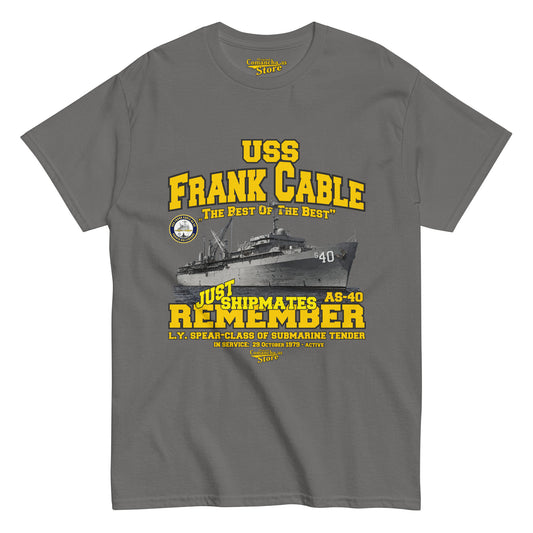 USS Frank Cable AS-40 submarine tender t-shirt