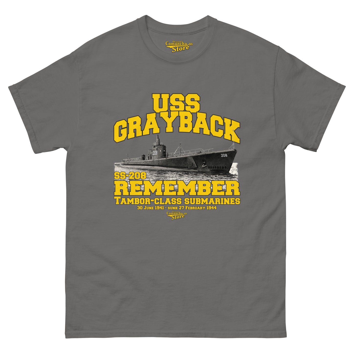 USS Grayback SS-208 t-shirt