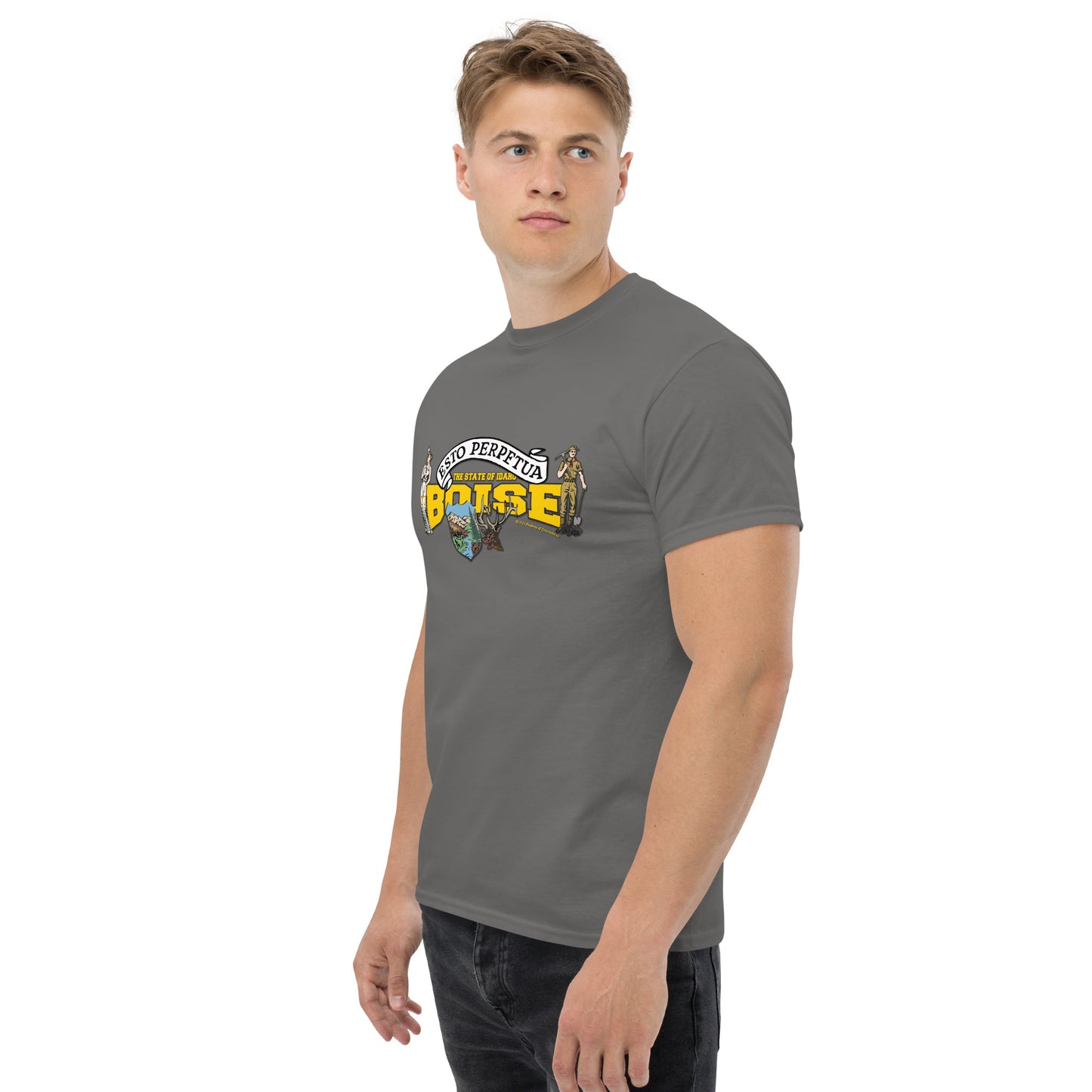 Boise t-shirt, Idaho State T-shirt, Comancha Graphics,
