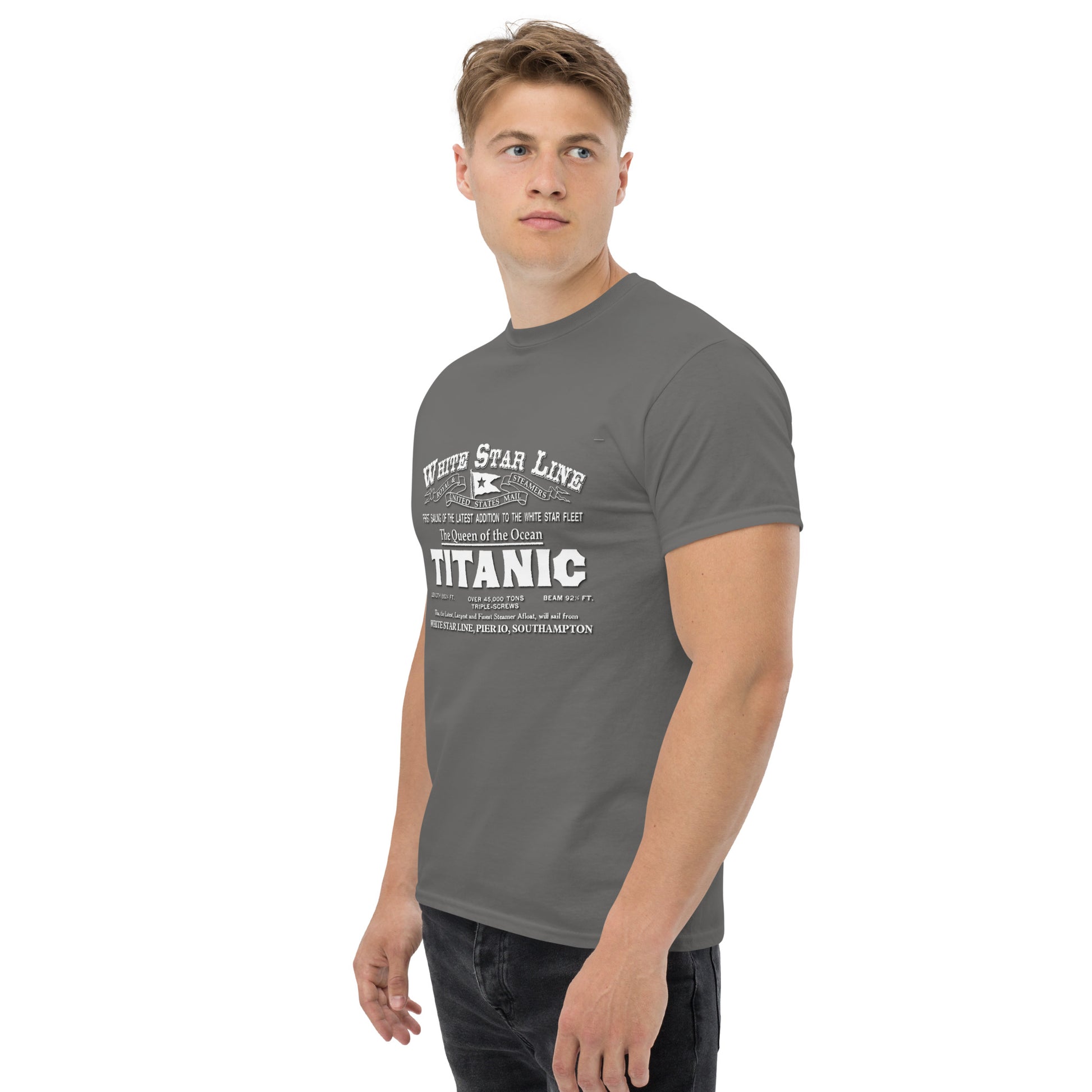 WHITE STAR LINE - Titanic Men's classic tee, WHITE STAR LINE t-shirt, Comancha t-shirt, Titanic T-shirt,
