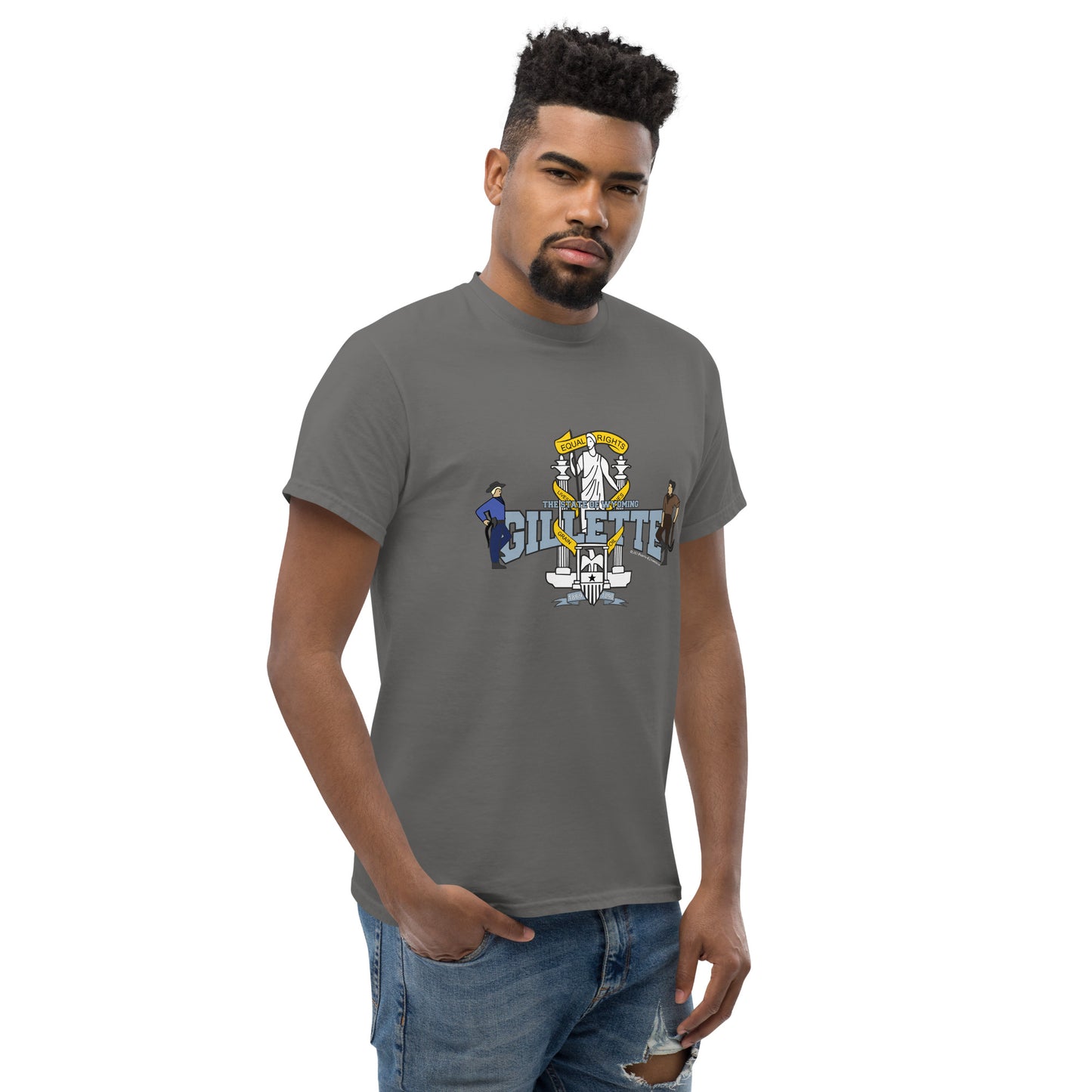 Gillette t-shirt,Wyoming T-shirt Comancha Graphics,