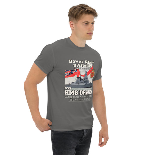HMS Dragon t-shirt,HMS Dragon D35 t-shirt,Destroyer T-shirt, Comancha Graphics,