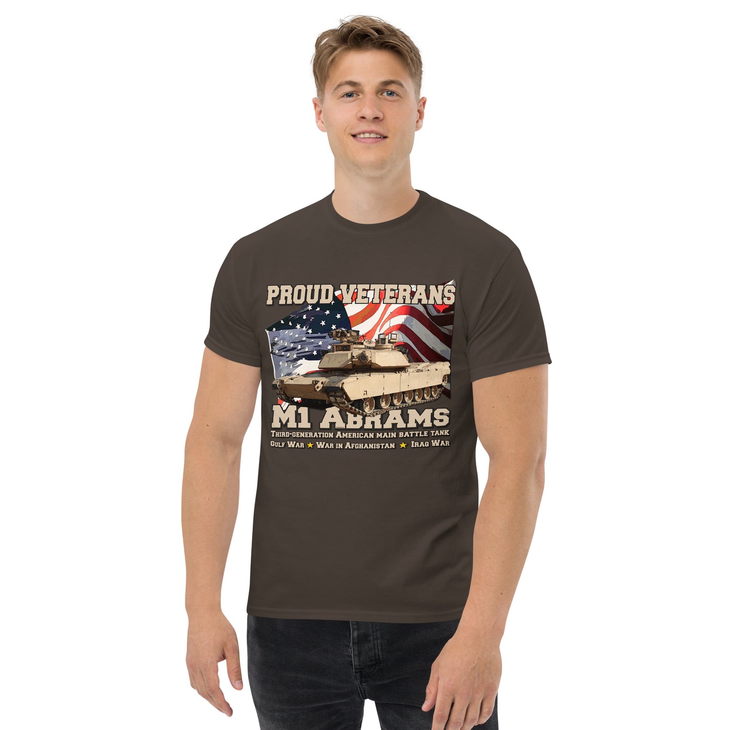 M1 Abrams Tank Proud Veterans t-shirt