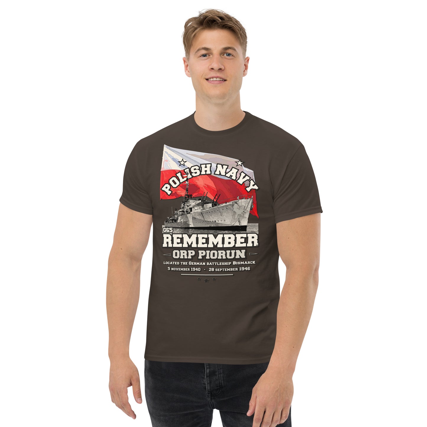 ORP PIORUN t-shirt, ORP PIORUN G65 T-shirt,ORP PIORUN Polish Navy, T-Shirt Comancha.us, Comancha Design,