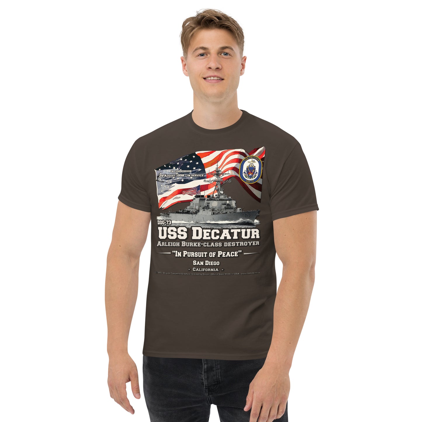 USS DECATUR DDG-73 Destroyer t-shirt