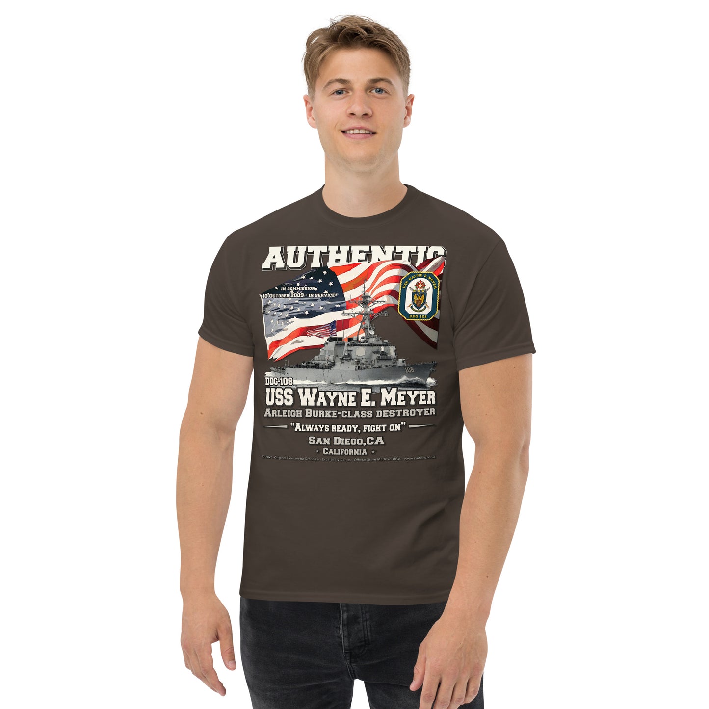 USS Wayne Meyer DDG-108 Destroyer t-shirt