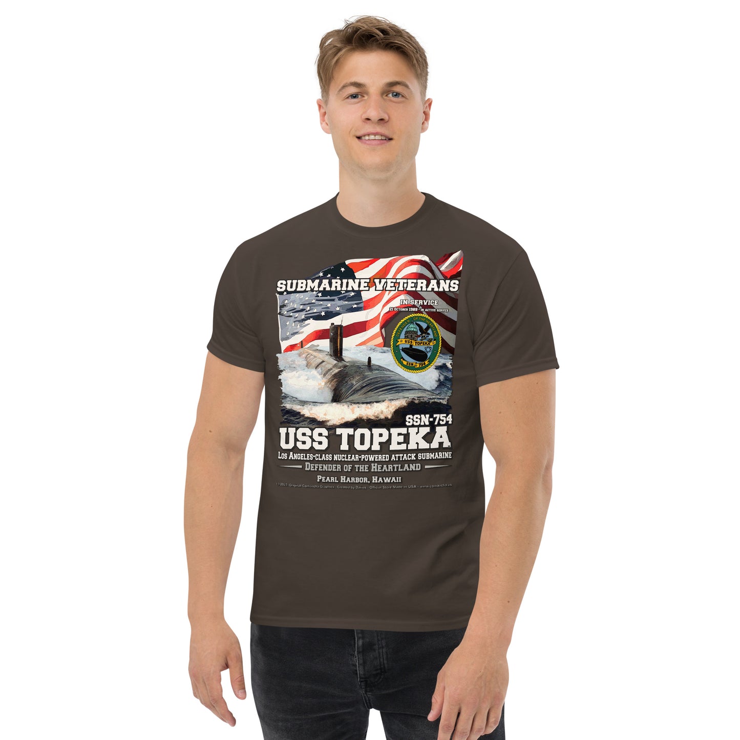 USS TOPEKA SSN-754 Attack Submarine T-shirt