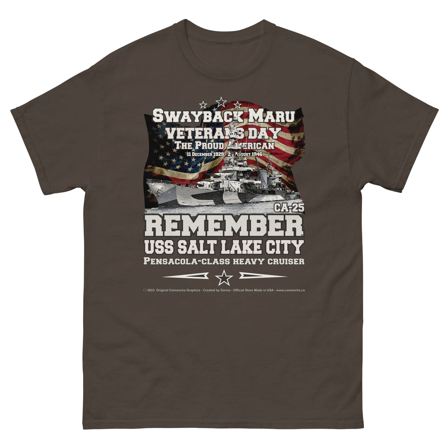 USS SALT LAKE CITY SSN-716 Heavy Cruiser t-shirt