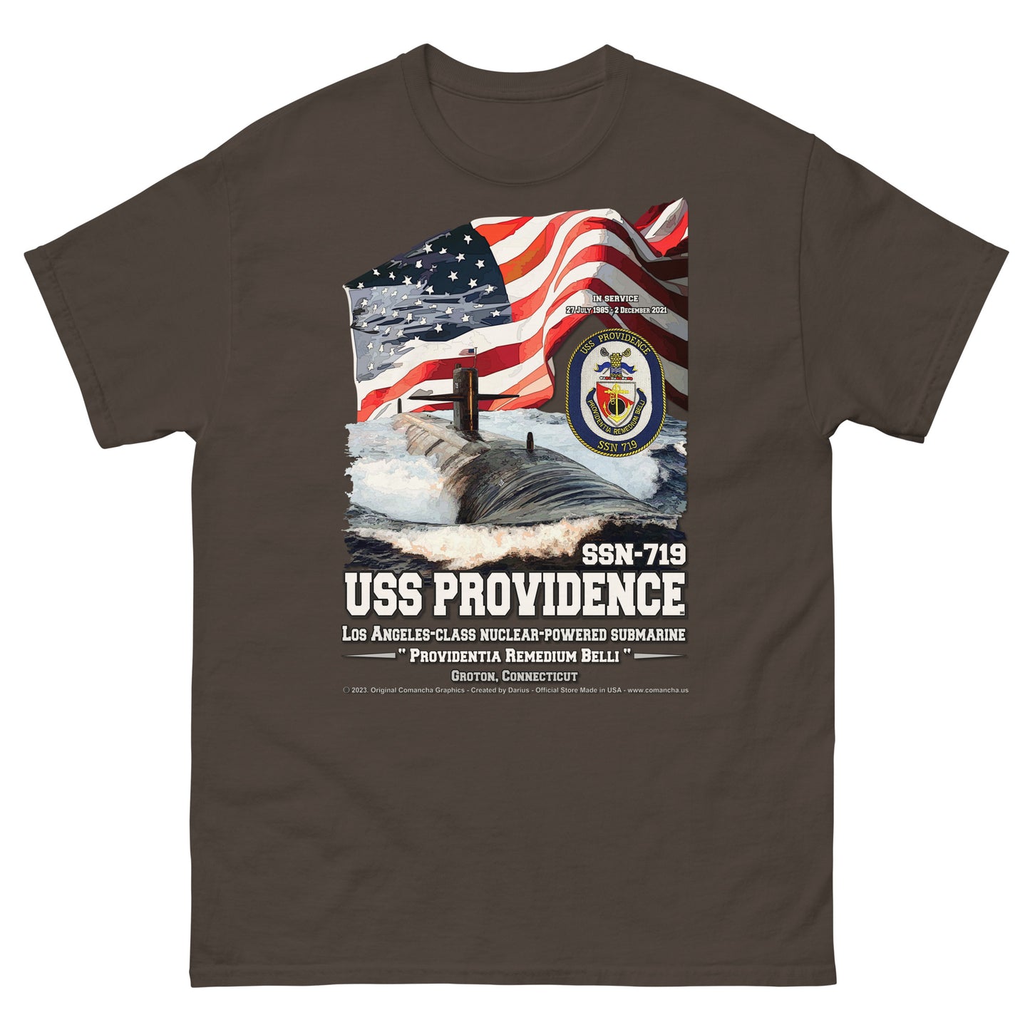 USS PROVIDENCE SSN-719 Submarine T-Shirt