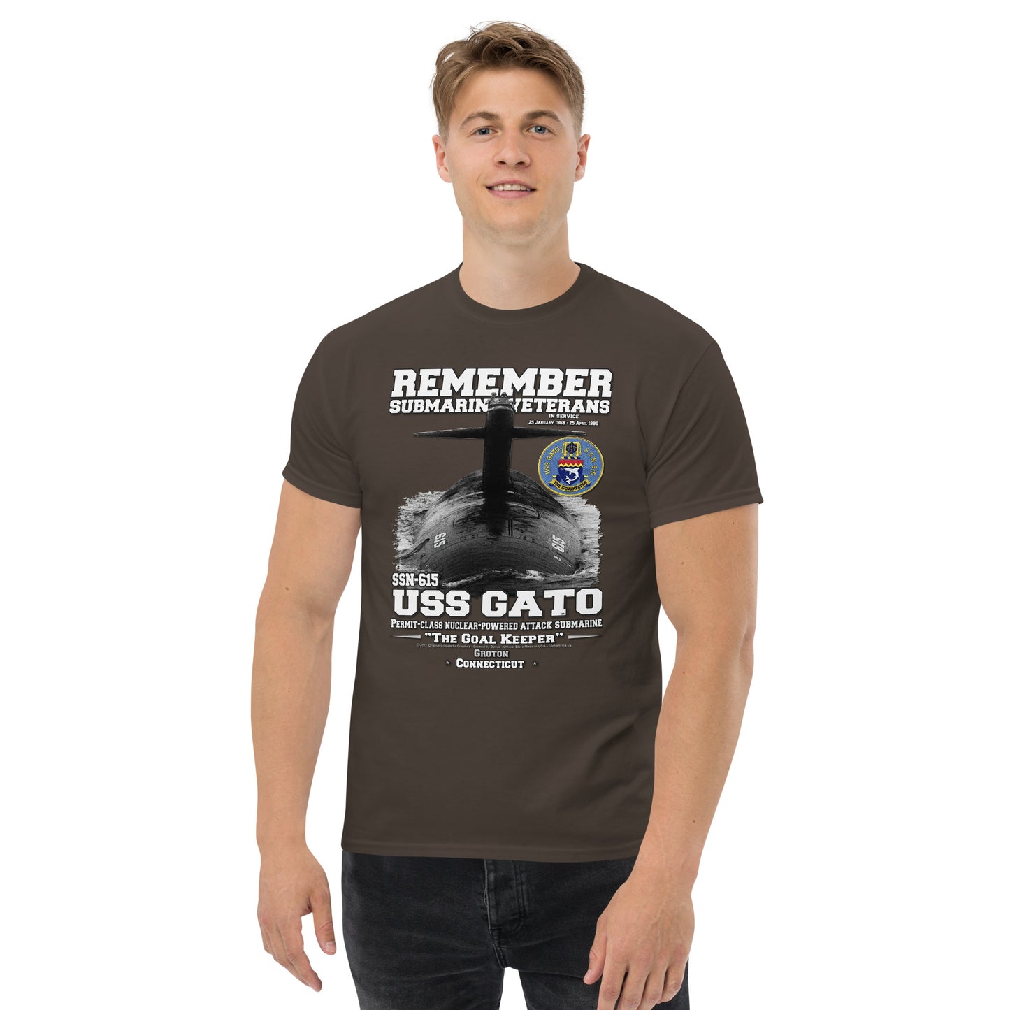 USS GATO SSN-615 Submarine Shipmates t-shirt