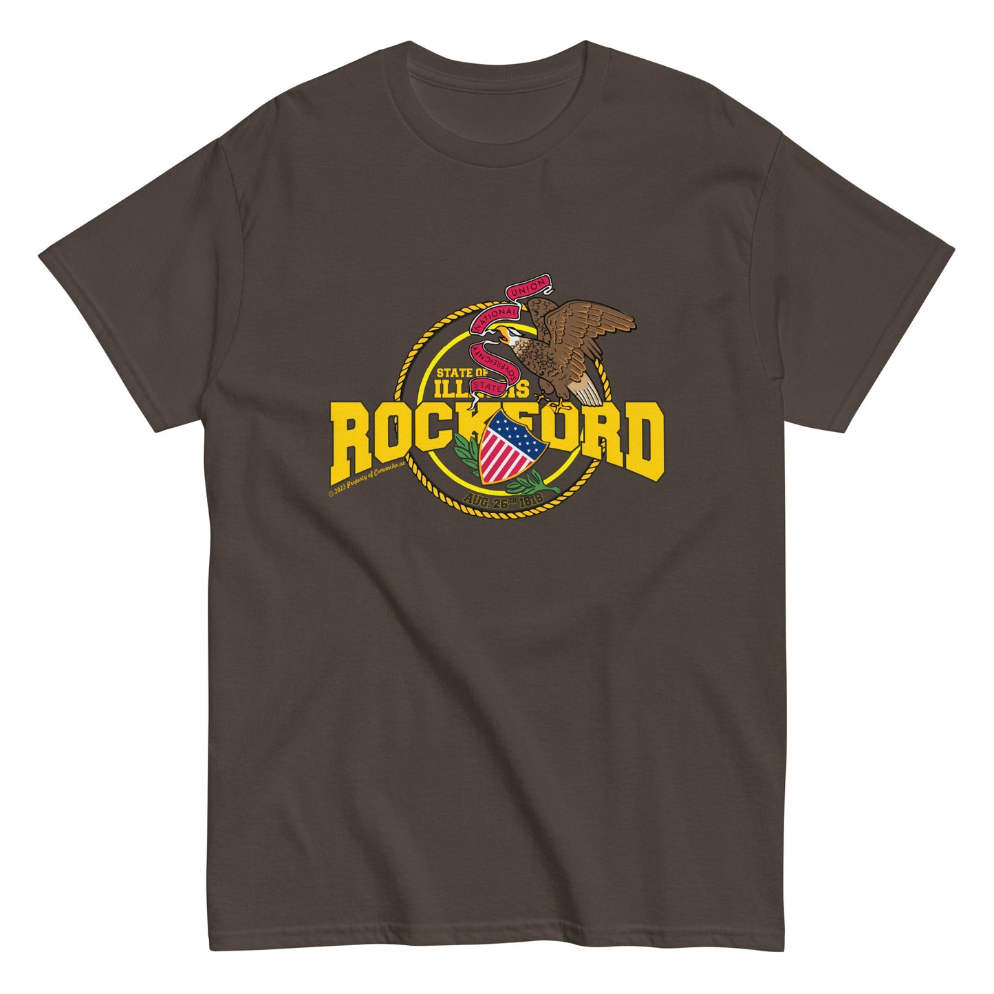 Rockford t-shirt, Illinois T-Shirt Comancha Graphics,