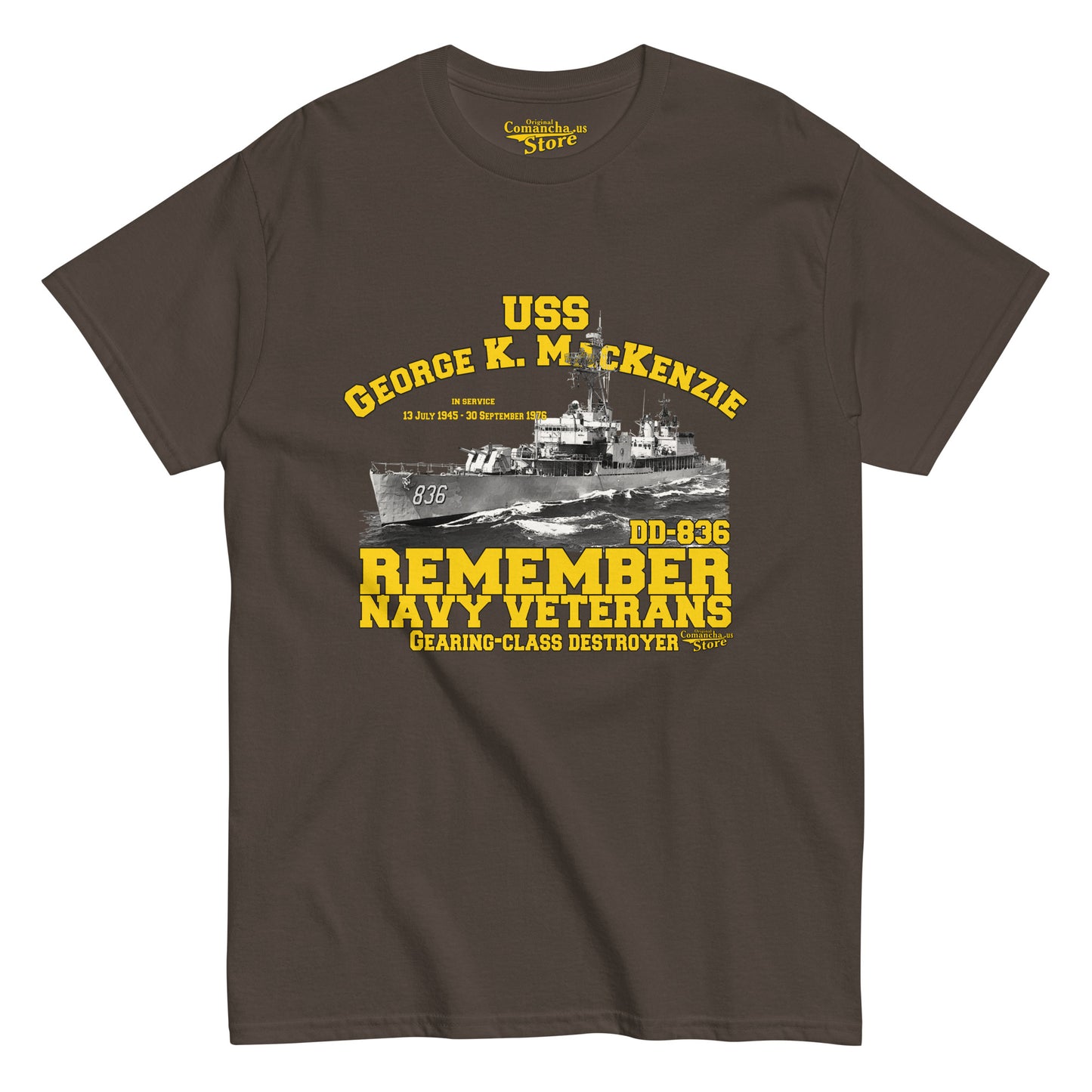 USS George K MacKenzie DD-836 t-shirt