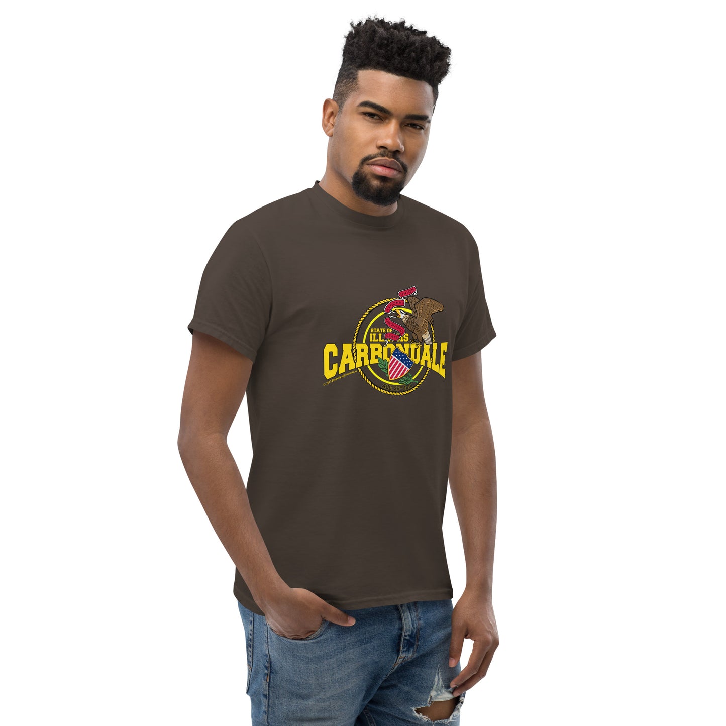 Carbondale t-shirt, Illinois state t-shirt,Illinois T-shirt, Comancha Graphics,