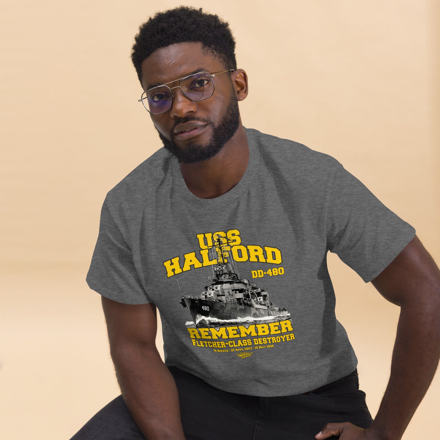 USS Halford DD-480 t-shirt
