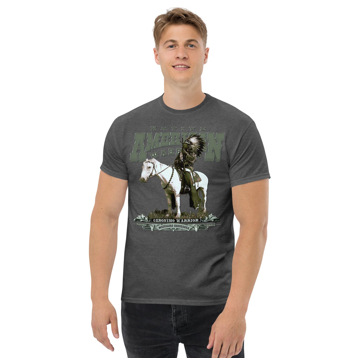Geronimo Warrior tee | T-shirt Geronimo Warrior,t-shirt,native american|Native nations t-shirt| comancha graphics | T-shirts | American indian t-shirt | comanche t-shirt |
