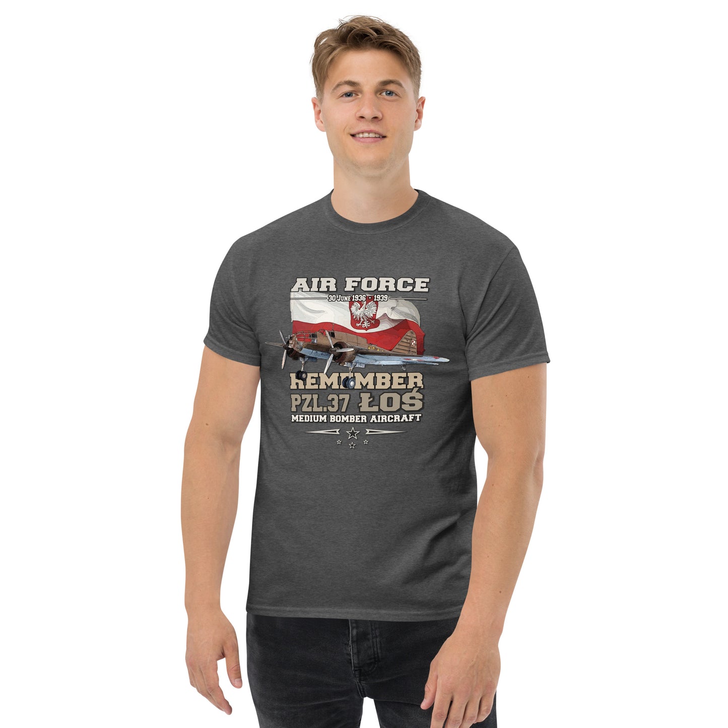 PZL-37 LOS Polish Air Force t-shirt