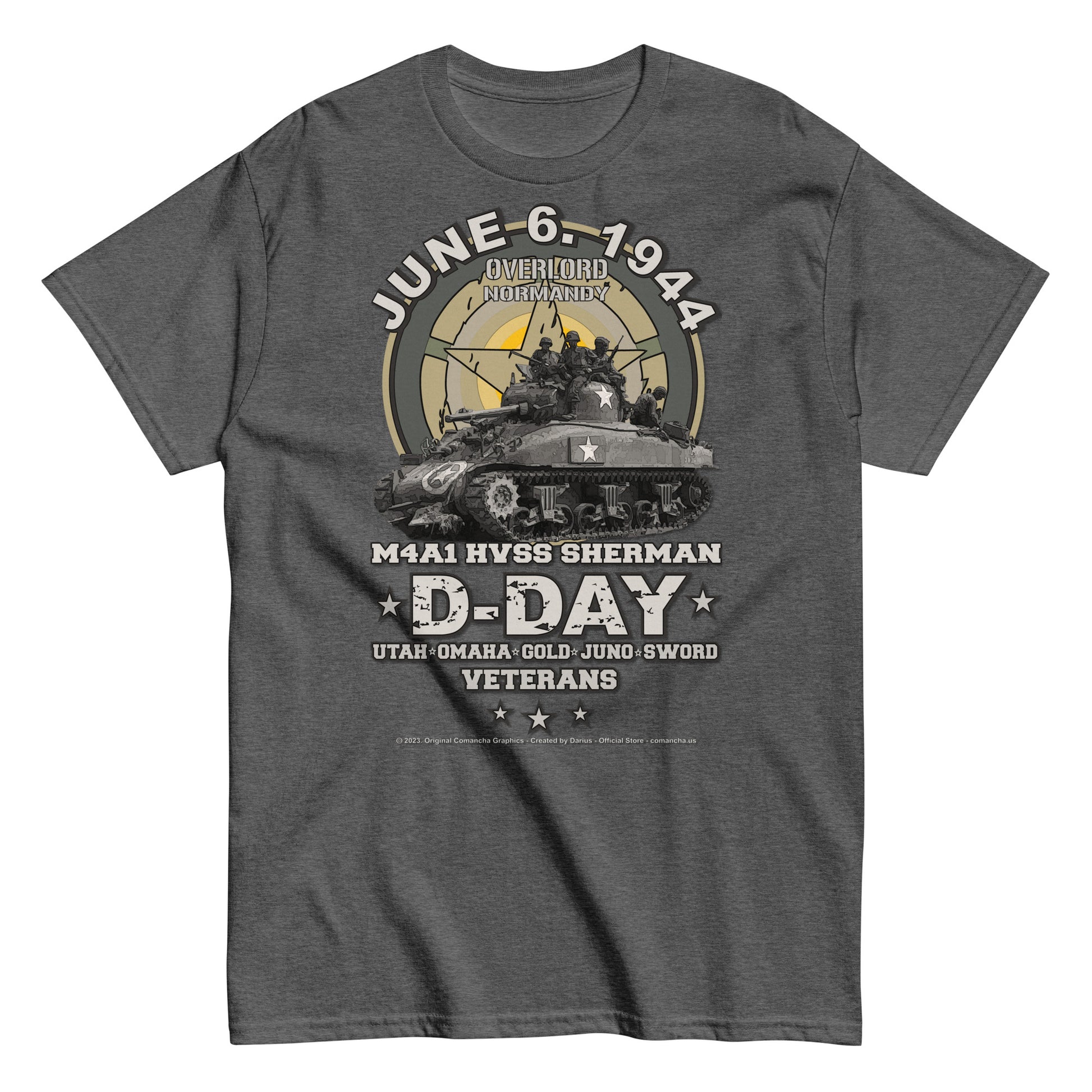 D-Day 1944 US army Veterans, Comancha T-Shirt,