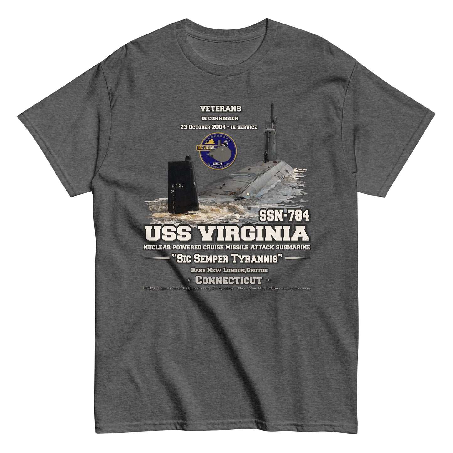 USS VIRGINIA SSN-784 Submarine T-shirt