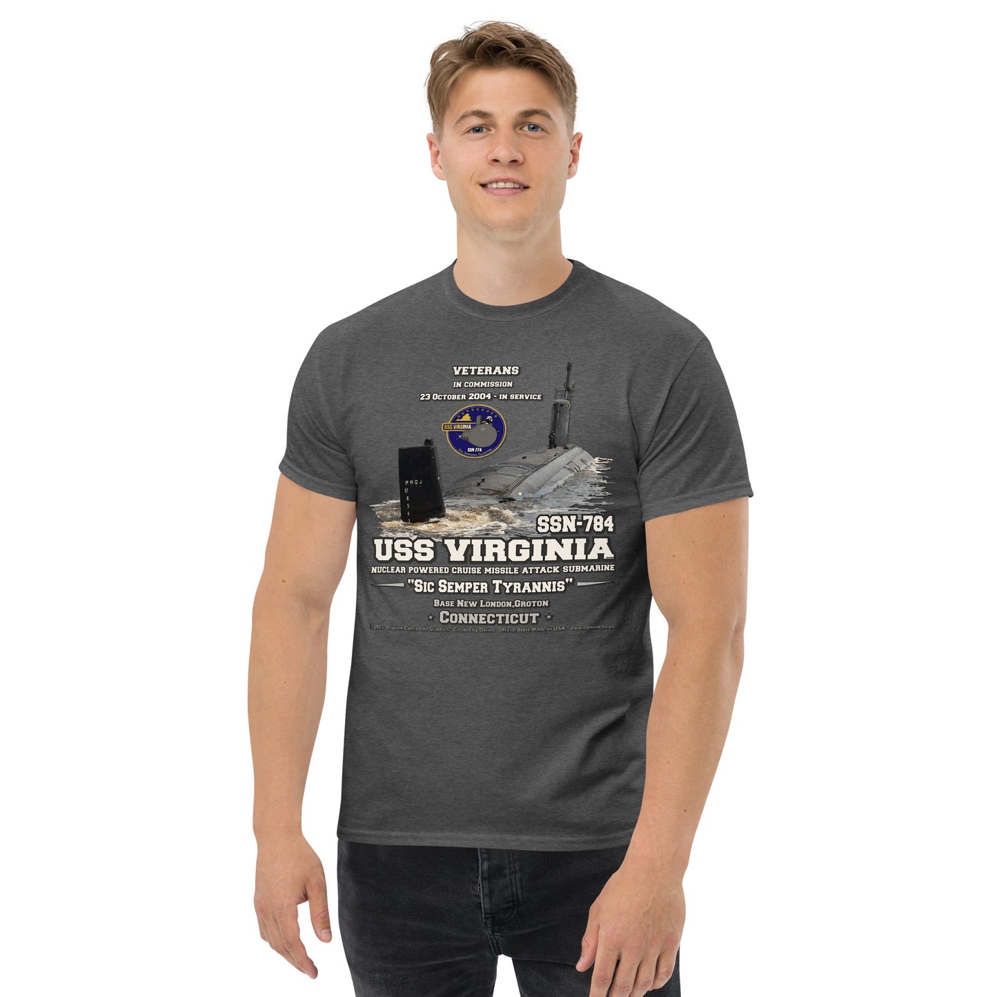 USS VIRGINIA SSN-784 Submarine T-shirt